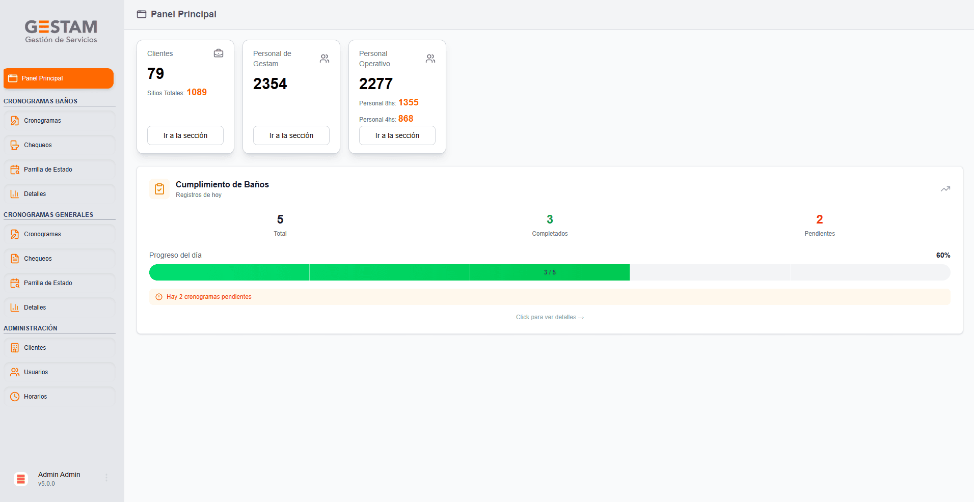 Gestam | Aplicación corporativa
